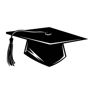 Akademik Başarı ve Kutlama Teması İçin Tassel ile Siyahi Mezuniyet Başlığı