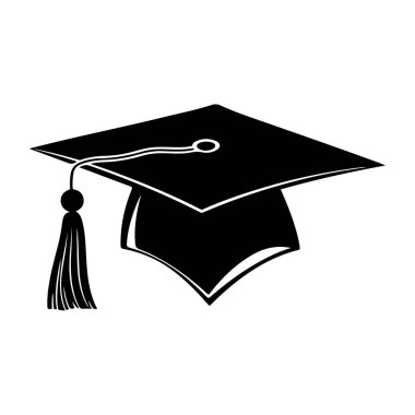 Tassel Akademik Başarı ve Eğitimde Başarı Temsilcisi ile Klasik Mezuniyet Şapkası Silueti