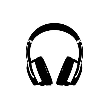 Müzik Aşıkları, Odiyofiller ve Yüksek Kaliteli Ses Deneyimi Arayan Yaratıcı Profesyoneller için Siyah Kulaklıklar Simgesi