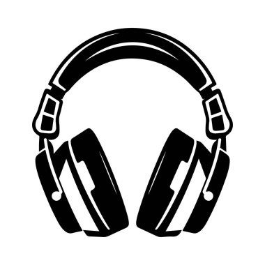 Müzik severler için şık siyah kulaklıklar, ses tutkunları ve işitsel-filler, yaratıcı projeler için mükemmel.