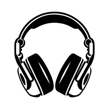 Yastıklı Kulaklıklar ve Müzik Keyfi İçin Ayarlanabilir Saç bandıyla Siyah ve Beyaz Klasik Kulaklıklar