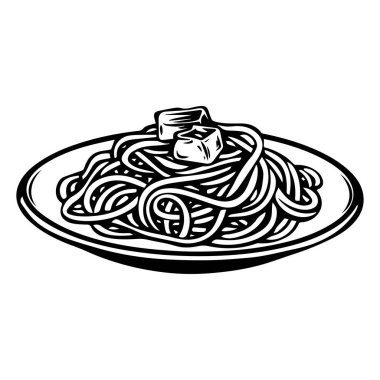 Beyaz Arkaplan Resimlerinde Tofulu Erişte Tabağı Yemek ve Pişirme Teması İdeal