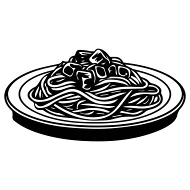 Akdeniz Mutfağı Deneyimi İçin Sos ve Garnitürlü Lezzetli Spagetti Tabağı