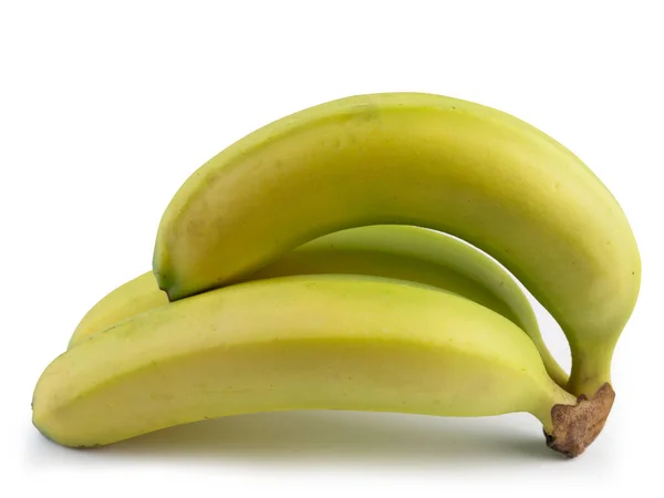 Banana Cavendish Aislada Sobre Fondo Blanco Recorte Camino — Foto de Stock
