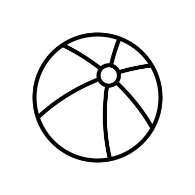 Voleybol plaj simgesi vektör şablonu