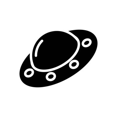 uçan daire simgesi vektör şablonu