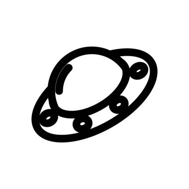 uçan daire simgesi vektör şablonu