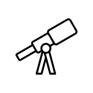 teleskop simgesi vektör şablonu