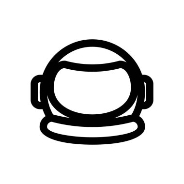 astronot başlığı simgesi vektör şablonu