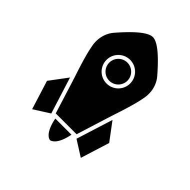 roket simgesi vektör şablonu