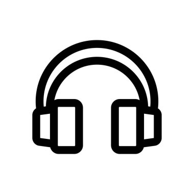kulaklık simgesi vektör şablonu