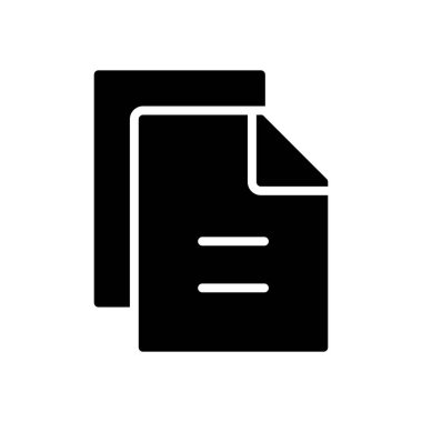 belge simgesi vektör şablonu