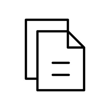 belge simgesi vektör şablonu