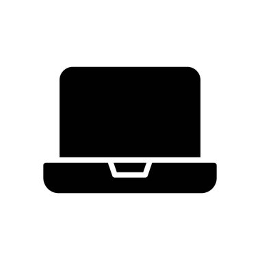 dizüstü bilgisayar simgesi vektör şablonu