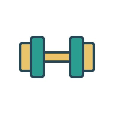 dambıl, halter simgesi vektör şablonu