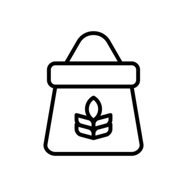 Buğday simgesi vektör şablonu