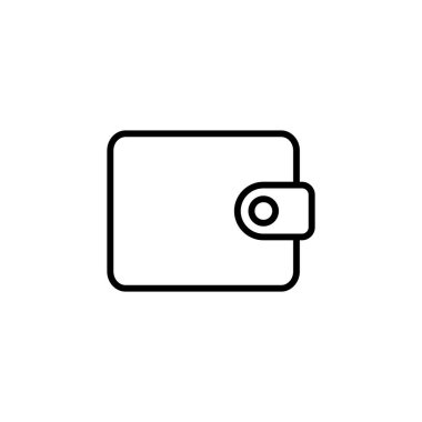 cüzdan simgesi vektör şablonu