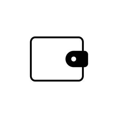 cüzdan simgesi vektör şablonu