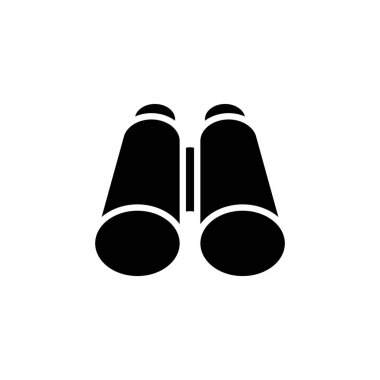 teleskop, binoküler simge vektör şablonu