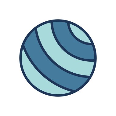 egzersiz topu simgesi vektör şablonu