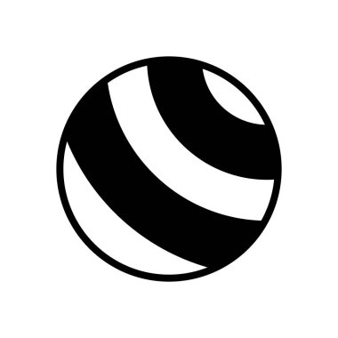 egzersiz topu simgesi vektör şablonu