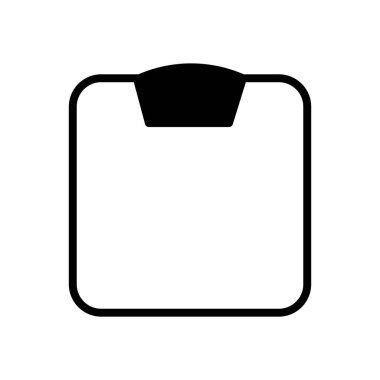 vücut ağırlığı simgesi vektör şablonu