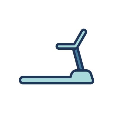 koşu bandı simgesi vektör şablonu