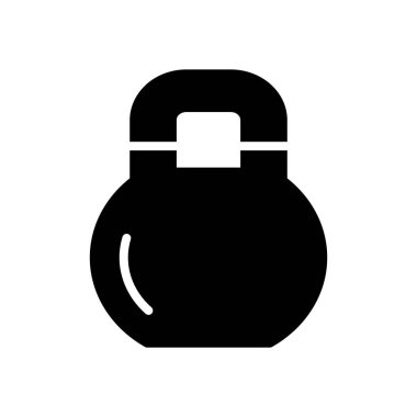 Kettlebell simge vektör şablonu