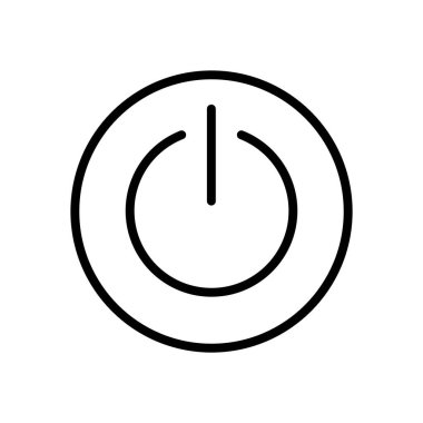 güç düğmesi simgesi vektör şablonu