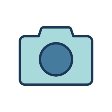 kamera simgesi vektör şablonu