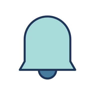 uyarı çanı simgesi vektör şablonu