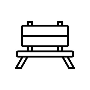 park bank simgesi vektör şablonu