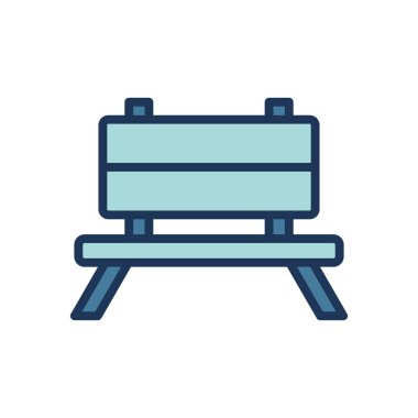 park bank simgesi vektör şablonu