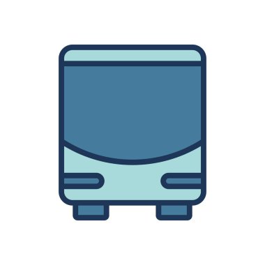 bus simgesi vektör şablonu