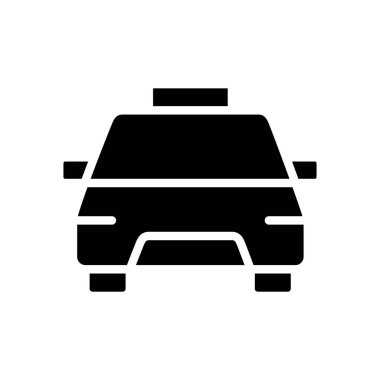 taksi simgesi vektör şablonu