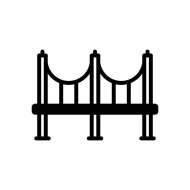 Köprü simgesi vektör şablonu