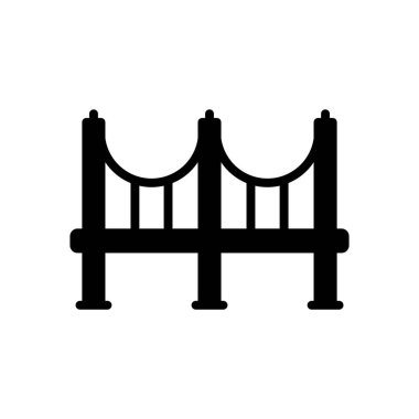 Köprü simgesi vektör şablonu