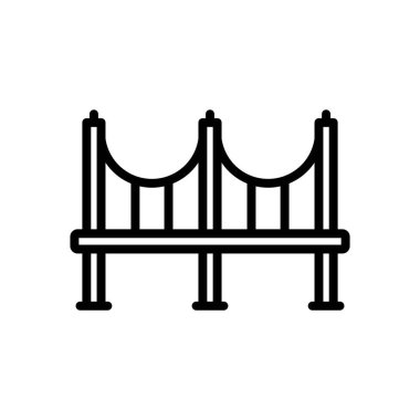Köprü simgesi vektör şablonu