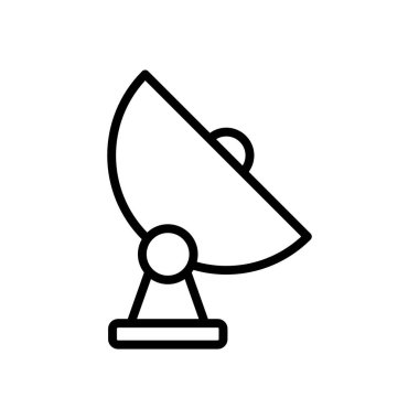 uydu simgesi vektör şablonu