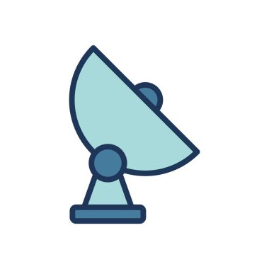 uydu simgesi vektör şablonu