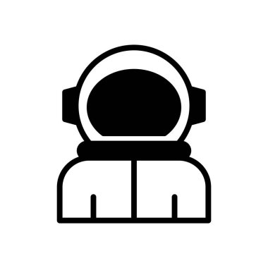 astronot simgesi vektör şablonu