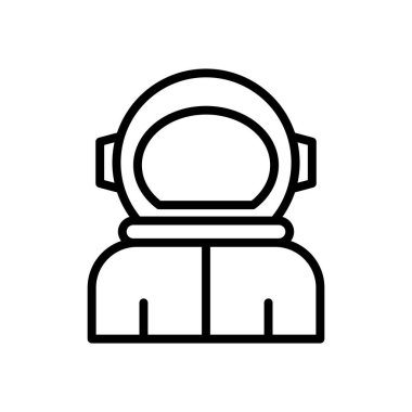 astronot simgesi vektör şablonu