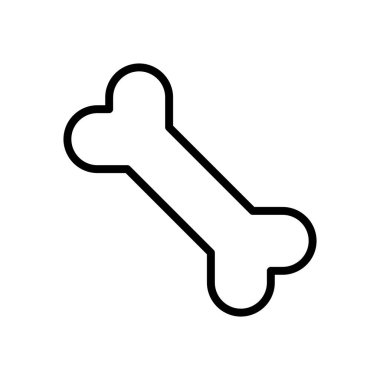 köpek kemiği simgesi vektör şablonu