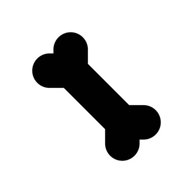 köpek kemiği simgesi vektör şablonu