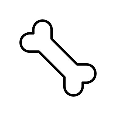 köpek kemiği simgesi vektör şablonu