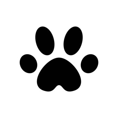 pati yazdırma simgesi vektör şablonu