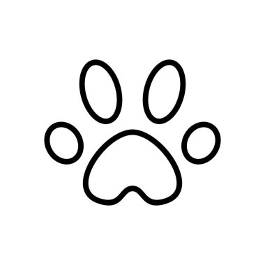 pati yazdırma simgesi vektör şablonu