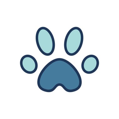 pati yazdırma simgesi vektör şablonu