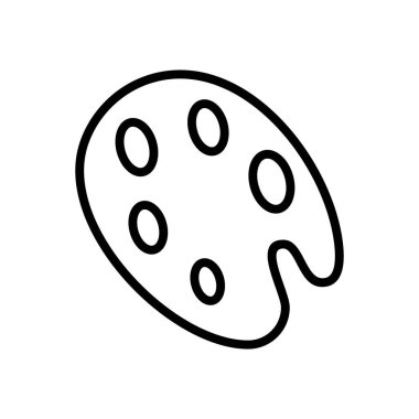 boya paleti simgesi vektör şablonu