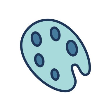 boya paleti simgesi vektör şablonu